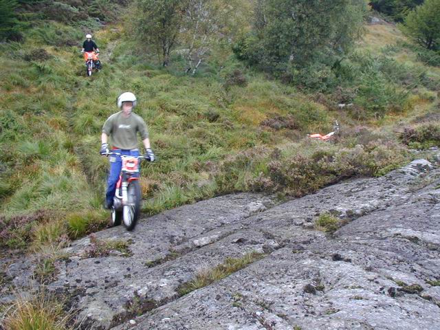 Stig på GasGas 270 og Rune på Gas 80, Aquaklubben trial, bilde 2